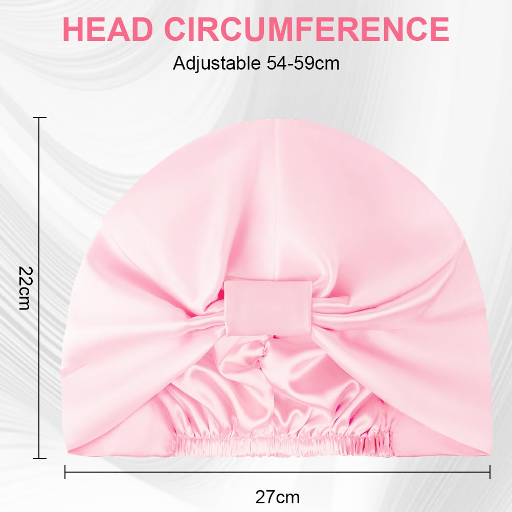 Satin-Schlafhaube Rosa
