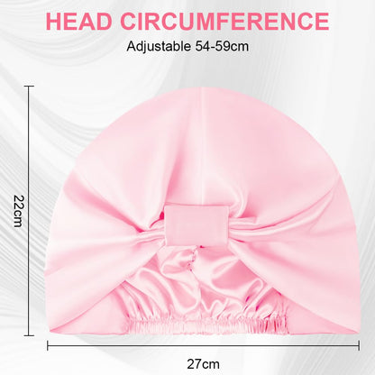Satin-Schlafhaube Rosa