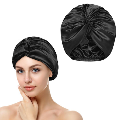 Satin-Schlafhaube Rosa