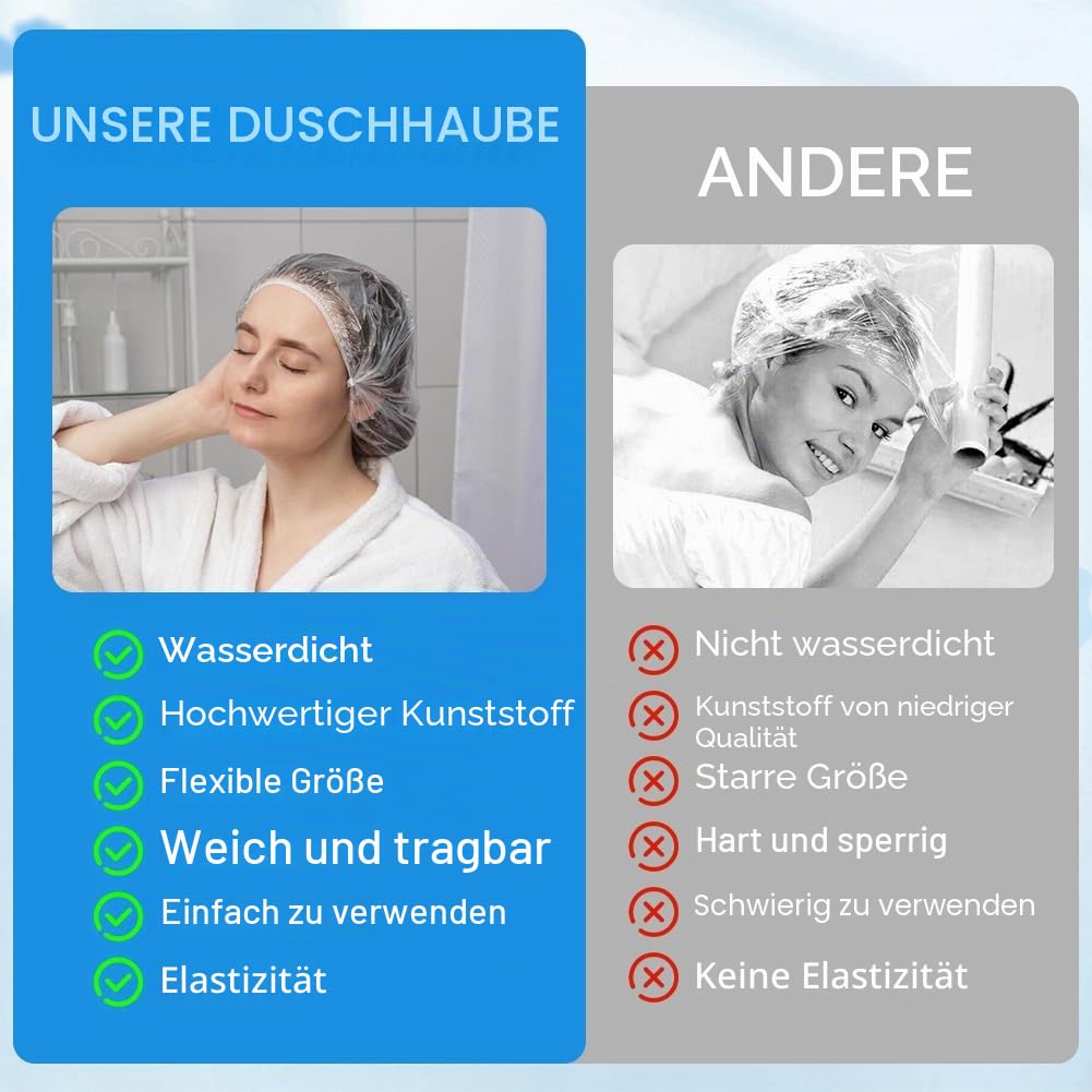 Einweg-Duschhauben 50 Stück
