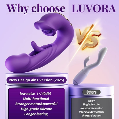 🔥 Limited-Time 70% OFF 💋 Luvora™ 2026 Upgraded 4-in-1 Flapping & Licking Vibrator