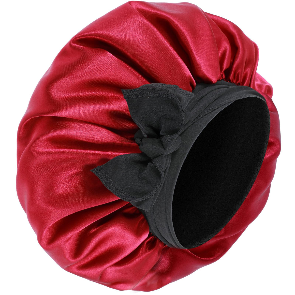 Satin-Schlafhaube mit Band
